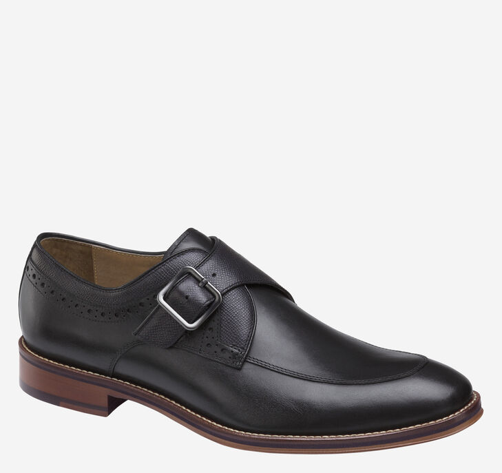 Johnston & Murphy Conard Monk Strap Snörskor Herr - Svarta Finskor [YK4921083]